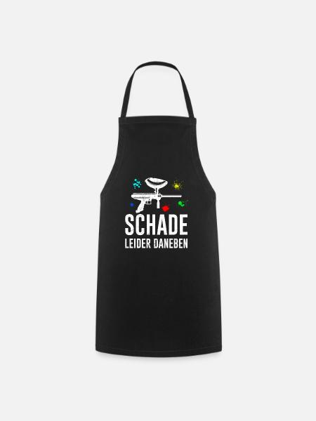 Schade leider daneben Paintball - Kochschürze - Schwarz