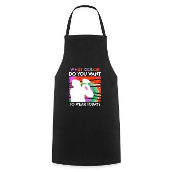 What color do you want to wear today? Paintball - Cooking Apron - black - Front - AI Model Male 185 dark (185cm)