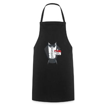 Band Director Costume Art - Cooking Apron - black - Front - AI Model Male 185 dark (185cm)