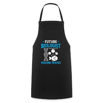 Le futur biologiste fait des vagues - Plongée en mer - Tablier de cuisine - noir - Devant - AI Model Male 185 dark (185cm)