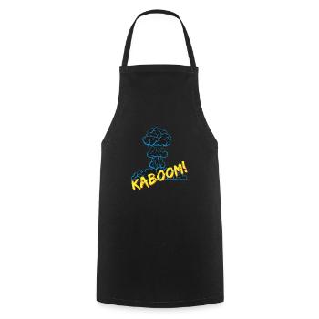 Kaboom! Nuke 'Em - Kochschürze - Schwarz - Vorne - AI Model Male 185 dark (185cm)