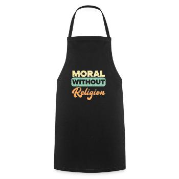 Moral ohne Religion Agnostischer Blackcraft Atheist - Kochschürze - Schwarz - Vorne - AI Model Male 185 dark (185cm)