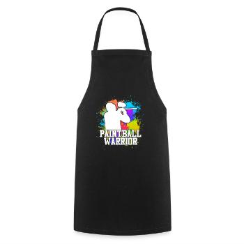 Paintball Warrior Paintballer - Tablier de cuisine - noir - Devant - AI Model Male 185 dark (185cm)