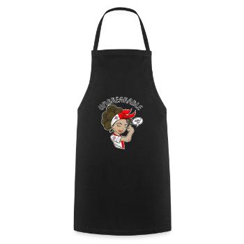 Fille maltaise incassable I Héritage maltais I - Tablier de cuisine - noir - Devant - AI Model Male 185 dark (185cm)