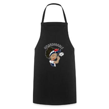 Panamanian Girl Unbreakable Panamanian Heritage - Cooking Apron - black - Front - AI Model Male 185 dark (185cm)