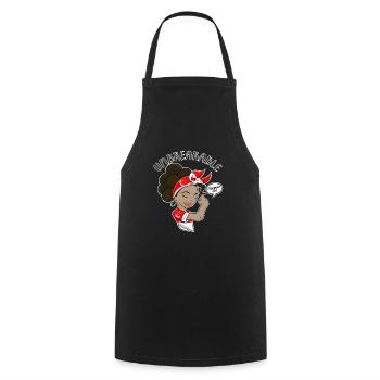 Singapore Girl Unbreakable Singapour Héritage - Tablier de cuisine - noir - Devant - AI Model Male 185 dark (185cm)