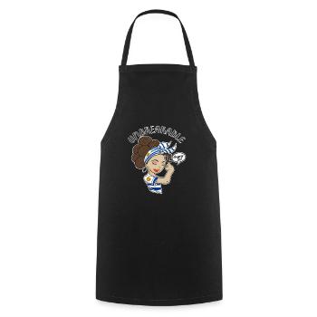 Uruguay Girl Unbreakable I Uruguay Héritage I - Tablier de cuisine - noir - Devant - AI Model Male 185 dark (185cm)