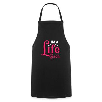 Life Coach Mentor Trainer Mindset Influencer Blog - Cooking Apron - black - Front - AI Model Male 185 dark (185cm)