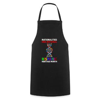 Nationalities DNA National Hispanic Heritage Month - Kochschürze - Schwarz - Vorne - AI Model Male 185 dark (185cm)