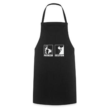 Déclaration de l’alpiniste - Tablier de cuisine - noir - Devant - AI Model Male 185 dark (185cm)
