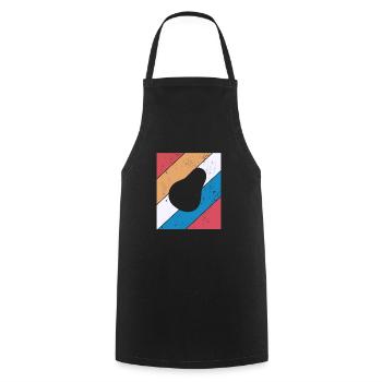 Avocado Vegan Lover Retro Veggie Diet Gift idea - Kochschürze - Schwarz - Vorne - AI Model Male 185 dark (185cm)