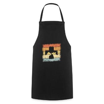 Veterinarian - Cooking Apron - black - Front - AI Model Male 185 dark (185cm)