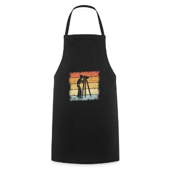 Cadeau d’arpenteur - Tablier de cuisine - noir - Devant - AI Model Male 185 dark (185cm)