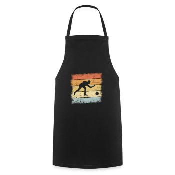 Bowling Gift - Cooking Apron - black - Front - AI Model Male 185 dark (185cm)