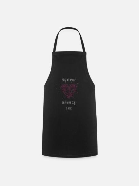 Singer Singer Singing Choir Choir Director - Cooking Apron - black