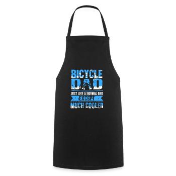 Vélo Papa Comme un Papa Normal Drôle Tee - Tablier de cuisine - noir - Devant - AI Model Male 185 dark (185cm)