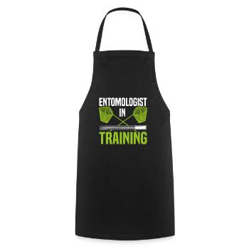 Entomologist In Training Bug Hunter Ladybug - Cooking Apron - black - Front - AI Model Male 185 dark (185cm)