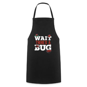 Wait There's A Bug Entomology Insect Ladybug - Cooking Apron - black - Front - AI Model Male 185 dark (185cm)