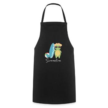 Chemise d’été d’été Femmes Hommes - Tablier de cuisine - noir - Devant - AI Model Male 185 dark (185cm)