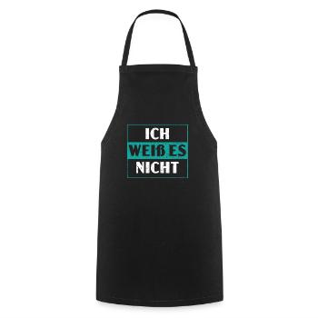 Ich Es Nicht German Deutschland Germany Flag - Cooking Apron - black - Front - AI Model Male 185 dark (185cm)