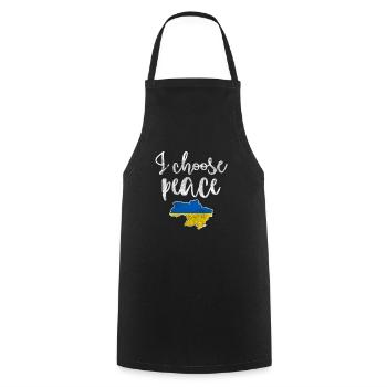 Ukraine Solidarity - Cooking Apron - black - Front - AI Model Male 185 dark (185cm)