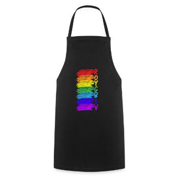 Roygbiv Art Teacher Artist Painter Painting - Cooking Apron - black - Front - AI Model Male 185 dark (185cm)
