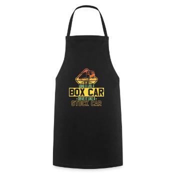 Load Like Box Car Drive Stock Car - Cooking Apron - black - Front - AI Model Male 185 dark (185cm)
