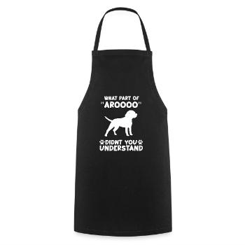 Beagle Fan Dog Motif Funny Beagle Gassi - Cooking Apron - black - Front - AI Model Male 185 dark (185cm)