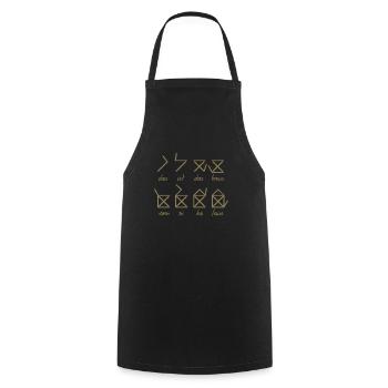Das Haus vom Nikolaus Shirt für Weihnachten - Kochschürze - Schwarz - Vorne - AI Model Male 185 dark (185cm)