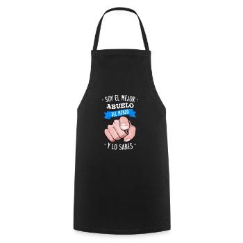 Soy El Mejor Abuelo Del Mundo Y Lo Sabes - Tablier de cuisine - noir - Devant - AI Model Male 185 dark (185cm)