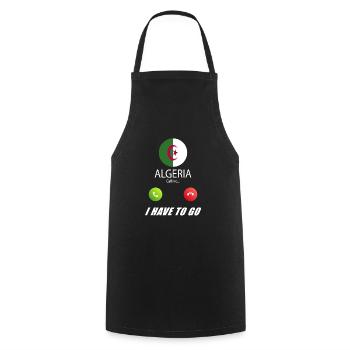 L’Algérie appelle les drapeaux lusiger en disant - Tablier de cuisine - noir - Devant - AI Model Male 185 dark (185cm)