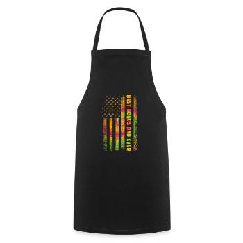Best Bonus Dad ever - Cooking Apron - black - Front - AI Model Male 185 dark (185cm)