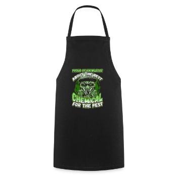 Connaissance du meilleur produit chimique pour le ravageur - Tablier de cuisine - noir - Devant - AI Model Male 185 dark (185cm)