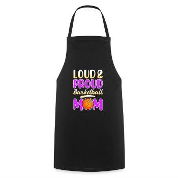 Proud Basketball Mom Basketball Mutter - Kochschürze - Schwarz - Vorne - AI Model Male 185 dark (185cm)