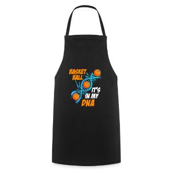 Basketball is in my DNA Basketballer - Kochschürze - Schwarz - Vorne - AI Model Male 185 dark (185cm)