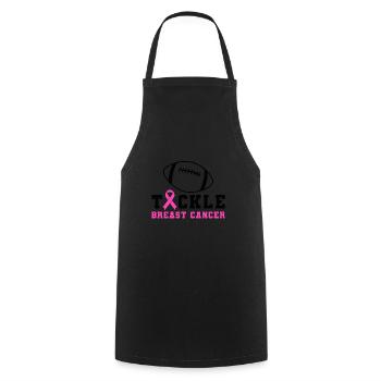 Tackle Breast Cancer Awareness - Kochschürze - Schwarz - Vorne - AI Model Male 185 dark (185cm)