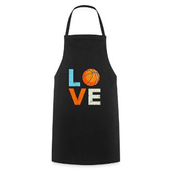 Basketball Love Basketball Players - Cooking Apron - black - Front - AI Model Male 185 dark (185cm)