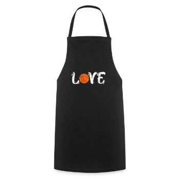 Basketball Love Basketball Player - Cooking Apron - black - Front - AI Model Male 185 dark (185cm)