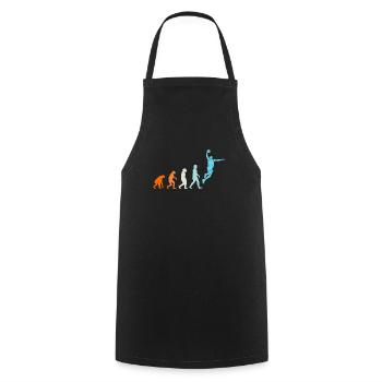 Basketball Evolution Basketball Player - Cooking Apron - black - Front - AI Model Male 185 dark (185cm)