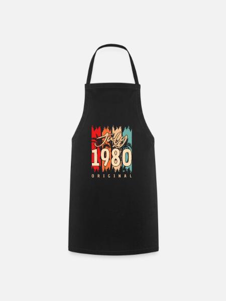 Baujahr 1980 Im Juli - Kochschürze - Schwarz