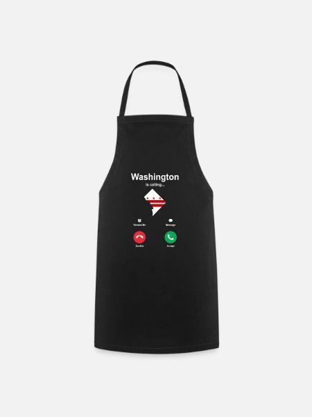 Washington-skyline - Kochschürze - Schwarz