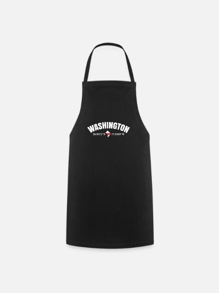 Washington-skyline - Kochschürze - Schwarz