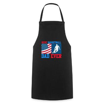 Best Basketball Dad ever Basketball Papa - Cooking Apron - black - Front - AI Model Male 185 dark (185cm)