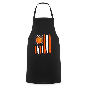 USA Basketball - Cooking Apron - black - Front - AI Model Male 185 dark (185cm)
