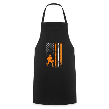 USA Basketball Player US Basketball - Cooking Apron - black - Front - AI Model Male 185 dark (185cm)
