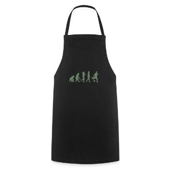 T-shirt de football Évolution du football - Tablier de cuisine - noir - Devant - AI Model Male 185 dark (185cm)
