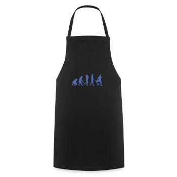 T-shirt de football Évolution du football - Tablier de cuisine - noir - Devant - AI Model Male 185 dark (185cm)