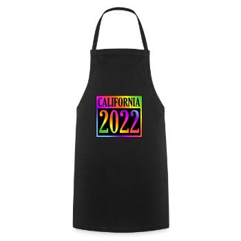 Cadeau Californie 2022 - Tablier de cuisine - noir - Devant - AI Model Male 185 dark (185cm)
