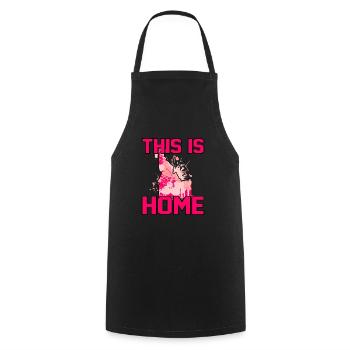 Home Idaho Gift - Cooking Apron - black - Front - AI Model Male 185 dark (185cm)