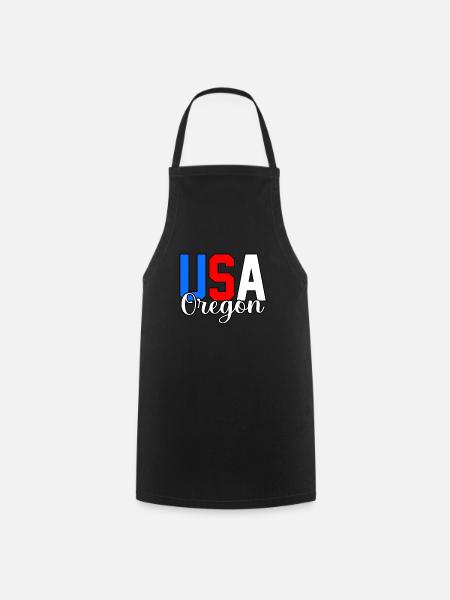 Usa oregon geschenk - Kochschürze - Schwarz